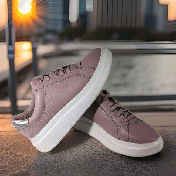 UGG Shoes - UGG Scape Platform Low Top Sneaker Women's 9.5 Mauve Pink Suede Upper (1138810)